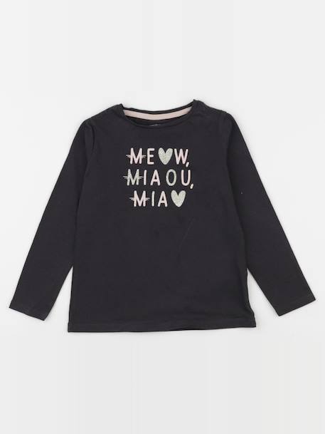 Tee-shirt - 4 ans Gris 1 - vertbaudet enfant 