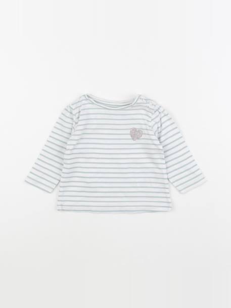 Tee-shirt - 6 mois Blanc, vert 1 - vertbaudet enfant 