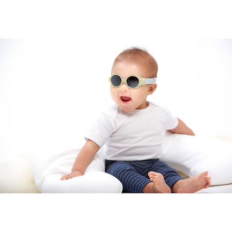Lunettes de soleil bandeau ajustable 0-9 mois Jaune clair+Vert pâle 2 - vertbaudet enfant 
