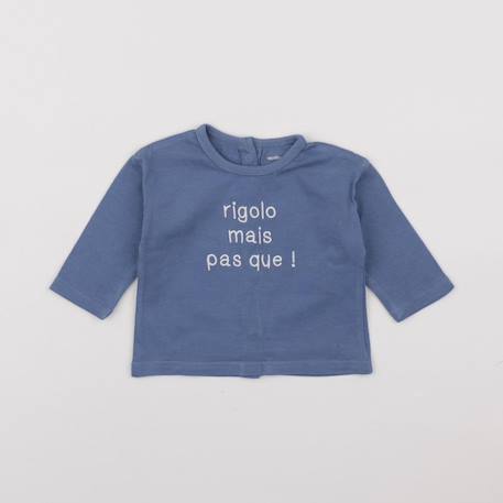 Tee-shirt - 3 mois Bleu 1 - vertbaudet enfant 
