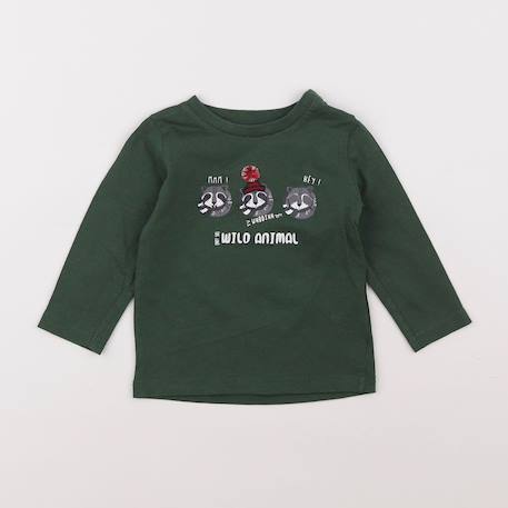 Tee-shirt - 9 mois Vert 1 - vertbaudet enfant 