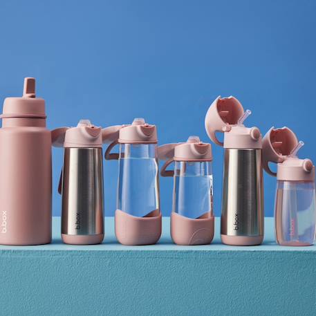 Gourde enfant avec paille – bouteille légère en tritan Rose 5 - vertbaudet enfant 