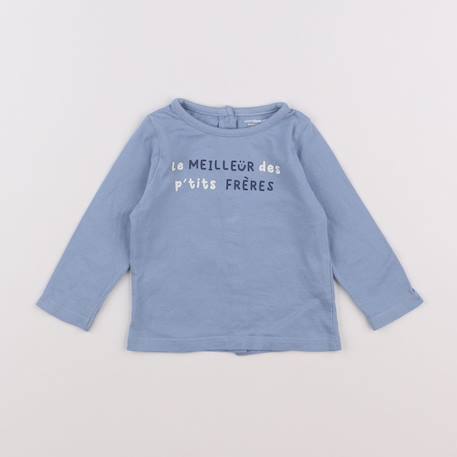 Tee-shirt - 6 mois Bleu 1 - vertbaudet enfant 