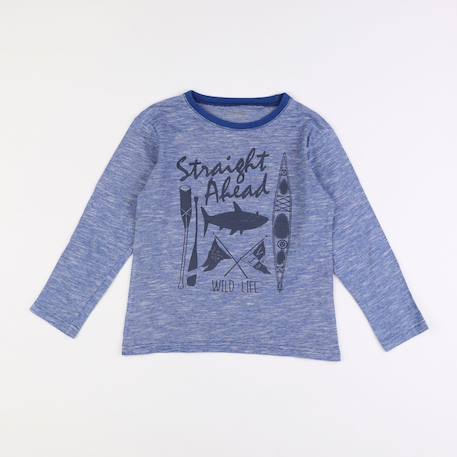 Tee-shirt - 8 ans Bleu 1 - vertbaudet enfant 