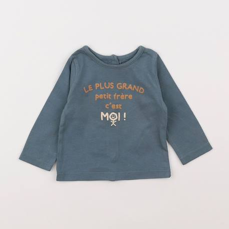 Tee-shirt - 3 mois Bleu 1 - vertbaudet enfant 
