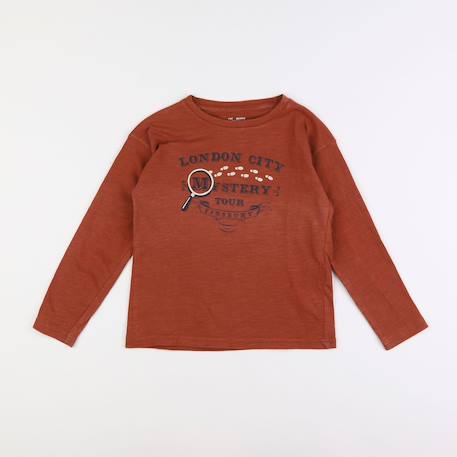 Tee-shirt - 8 ans Marron 1 - vertbaudet enfant 