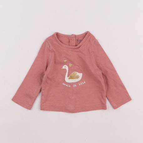 Tee-shirt - 3 mois Rose 1 - vertbaudet enfant 