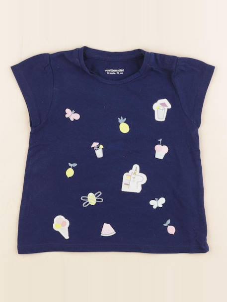 Tee-shirt - 12 mois Bleu 1 - vertbaudet enfant 