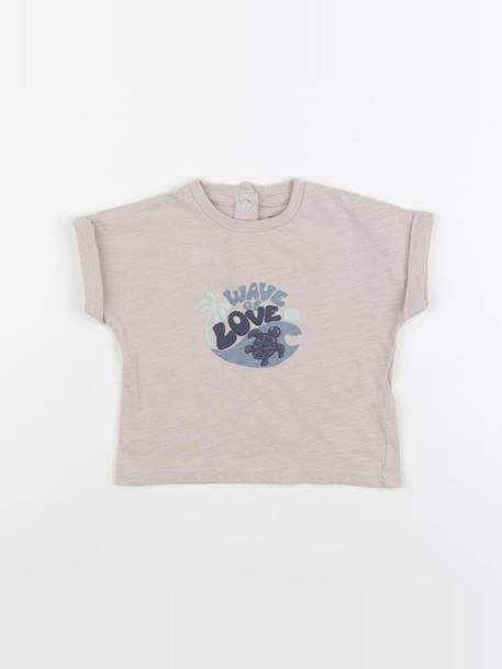 Tee-shirt - 12 mois Beige 1 - vertbaudet enfant 