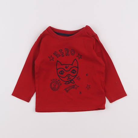 Tee-shirt - 6 mois Rouge 1 - vertbaudet enfant 