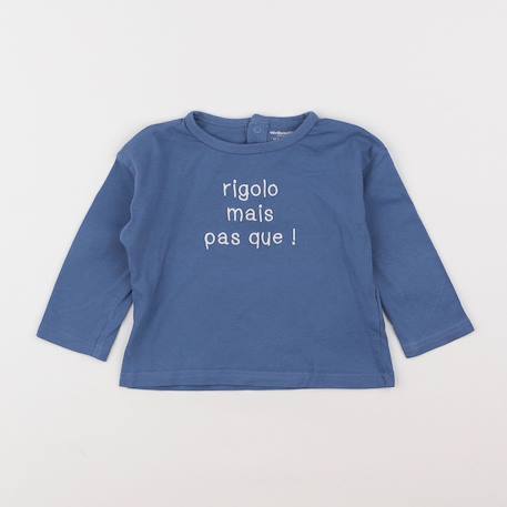 Tee-shirt - 12 mois Bleu 1 - vertbaudet enfant 