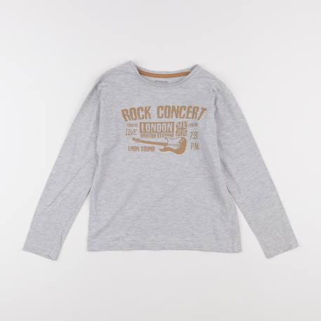 Tee-shirt - 8 ans Gris 1 - vertbaudet enfant 