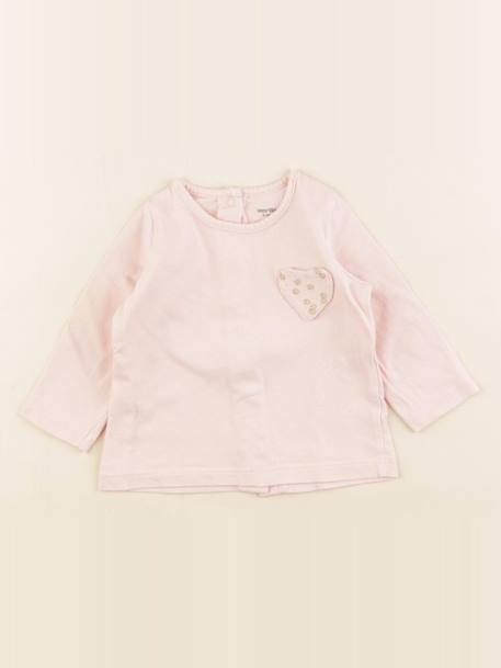 Tee-shirt - 3 mois Rose 1 - vertbaudet enfant 
