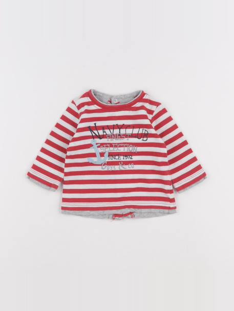 Tee-shirt - 3 mois Blanc, rouge 1 - vertbaudet enfant 