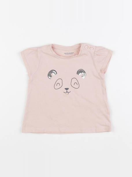 Tee-shirt - 6 mois Rose 1 - vertbaudet enfant 