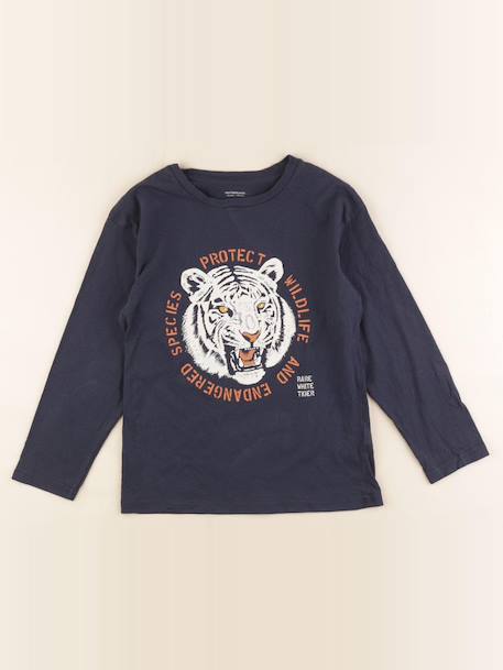 Tee-shirt - 10 ans Bleu 1 - vertbaudet enfant 