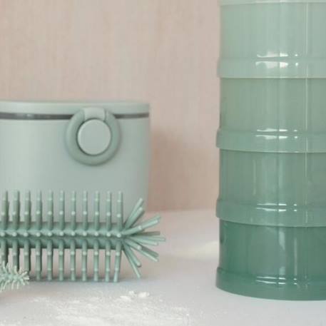 Boîte doseuse de lait 4 compartiments Terracotta Dune+Vert - Jade 8 - vertbaudet enfant 