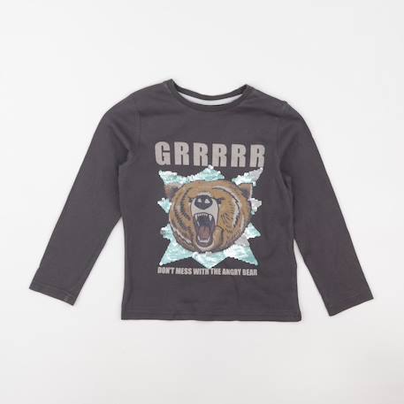 Tee-shirt - 6 ans Gris 1 - vertbaudet enfant 