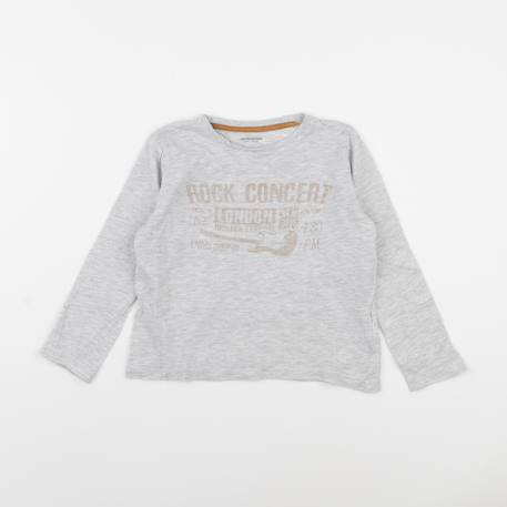 Tee-shirt - 5 ans Gris 1 - vertbaudet enfant 