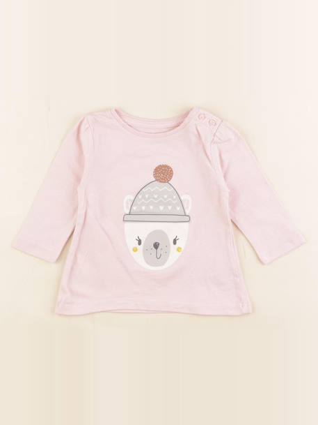 Tee-shirt - 3 mois Rose 1 - vertbaudet enfant 