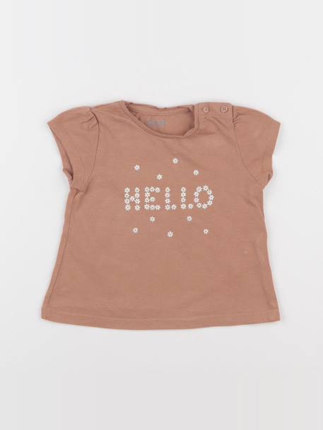Tee-shirt - 12 mois Marron 1 - vertbaudet enfant 