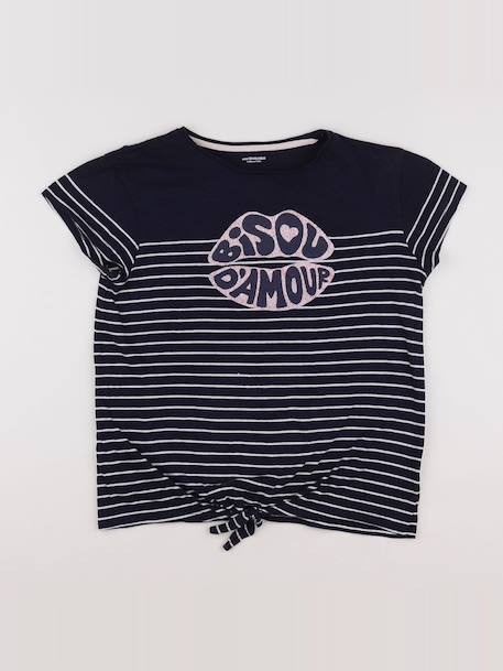 Tee-shirt - 14 ans Blanc, bleu 1 - vertbaudet enfant 