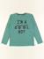Tee-shirt imprimé au dos - 12 ans Vert 1 - vertbaudet enfant 