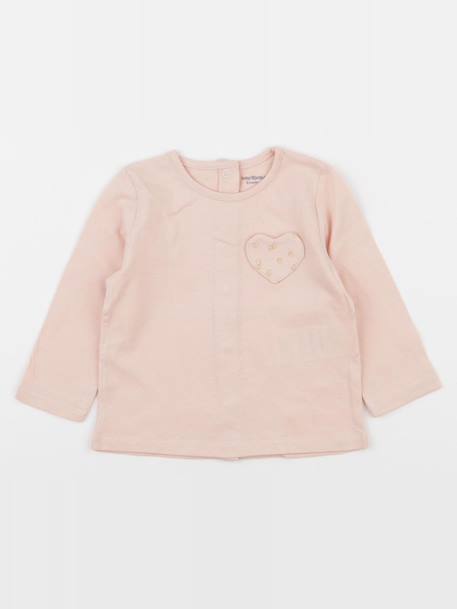 Tee-shirt - 6 mois Rose 1 - vertbaudet enfant 