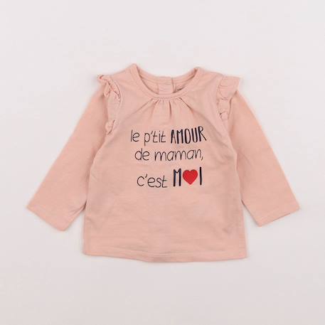 Tee-shirt - 3 mois Rose 1 - vertbaudet enfant 
