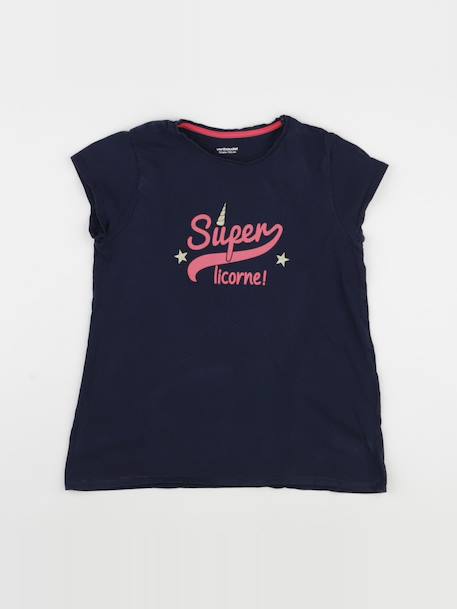 Tee-shirt - 12 ans Bleu 1 - vertbaudet enfant 