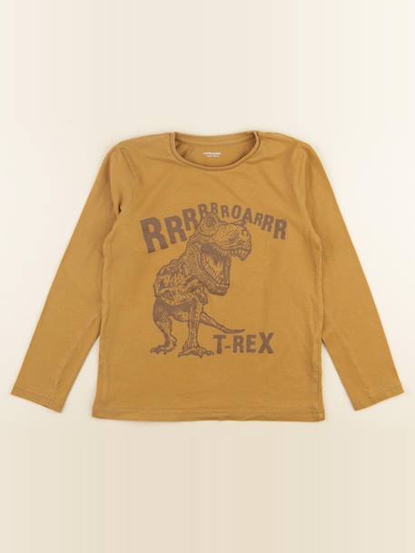 Tee-shirt - 10 ans Marron 1 - vertbaudet enfant 