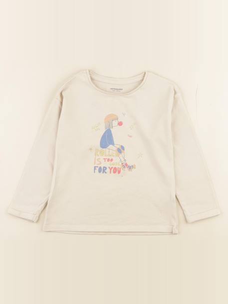 Tee-shirt - 4 ans Beige 1 - vertbaudet enfant 