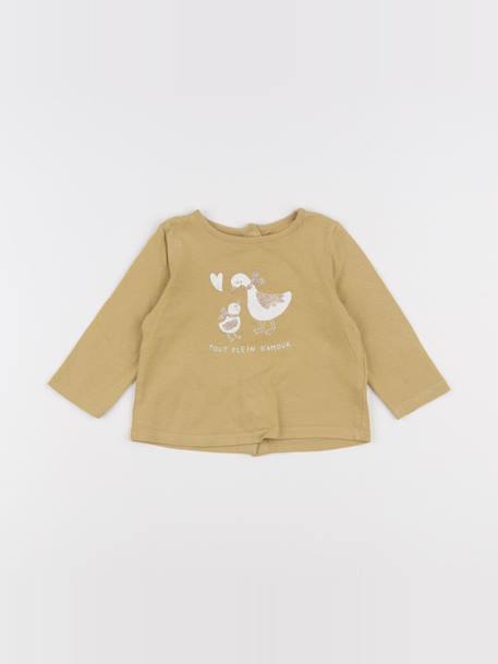 Tee-shirt - 6 mois Jaune 1 - vertbaudet enfant 