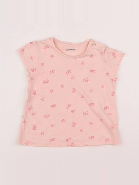 Tee-shirt - 12 mois Rose 1 - vertbaudet enfant 
