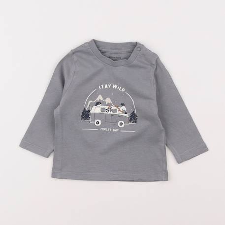 Tee-shirt - 3 mois Gris 1 - vertbaudet enfant 