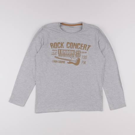 Tee-shirt - 12 ans Gris 1 - vertbaudet enfant 