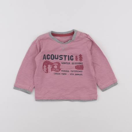 Tee-shirt - 9 mois Rose 1 - vertbaudet enfant 