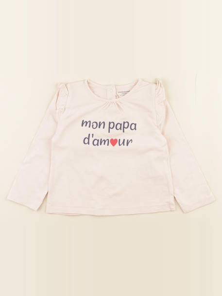 Tee-shirt - 24 mois Rose 1 - vertbaudet enfant 