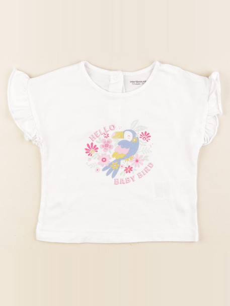 Tee-shirt - 12 mois Blanc 1 - vertbaudet enfant 