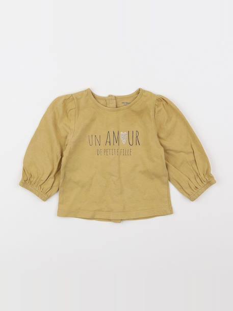 Tee-shirt - 6 mois Jaune 1 - vertbaudet enfant 
