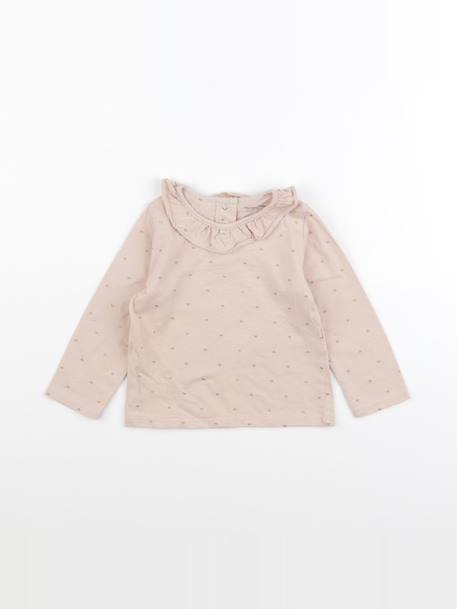 Tee-shirt - 18 mois Rose, or 1 - vertbaudet enfant 