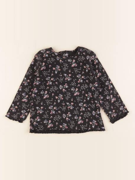 Tee-shirt - 12 mois Noir 1 - vertbaudet enfant 