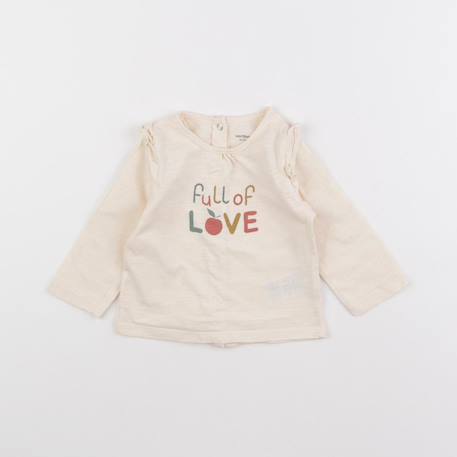 Tee-shirt - 6 mois Beige 1 - vertbaudet enfant 