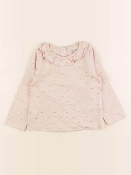 Tee-shirt - 12 mois Rose, or 1 - vertbaudet enfant 