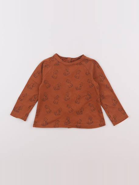 Tee-shirt - 9 mois Orange 1 - vertbaudet enfant 