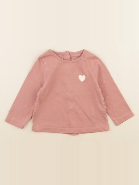 Tee-shirt - 6 mois Rose 1 - vertbaudet enfant 