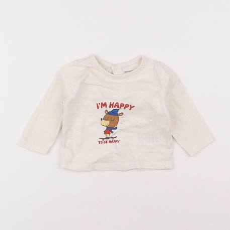 Tee-shirt - 3 mois Blanc 1 - vertbaudet enfant 
