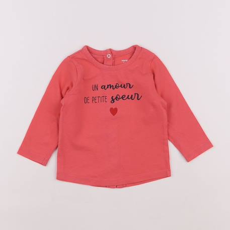 Tee-shirt - 6 mois Rose 1 - vertbaudet enfant 