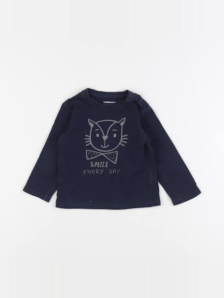 Tee-shirt - 6 mois Bleu 1 - vertbaudet enfant 