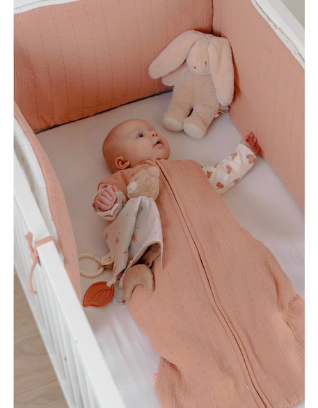 Tour de lit mousseline de coton bio Rose 3 - vertbaudet enfant 